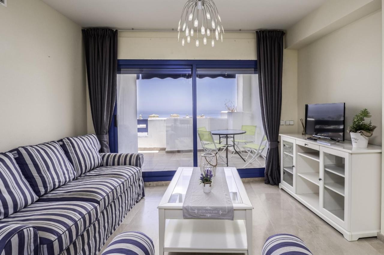 2307-Amazing 2Bedrooms Sea View Pool View Manilva Buitenkant foto