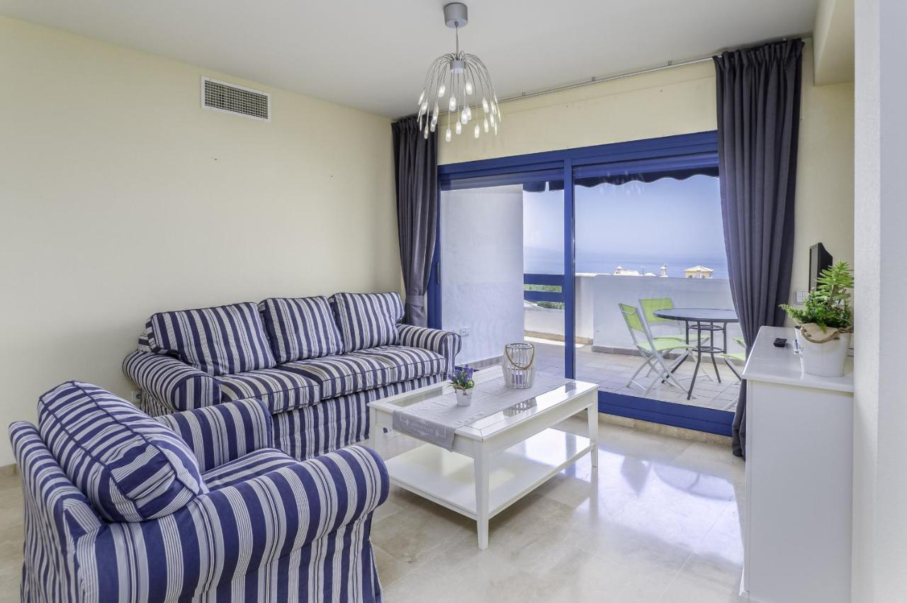 2307-Amazing 2Bedrooms Sea View Pool View Manilva Buitenkant foto